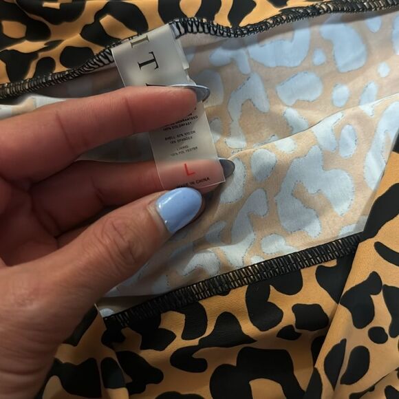 Leopard Print Athletic Skirt - Built in Bottoms - BRAND NEW - Size Large - Picture 5 of 5